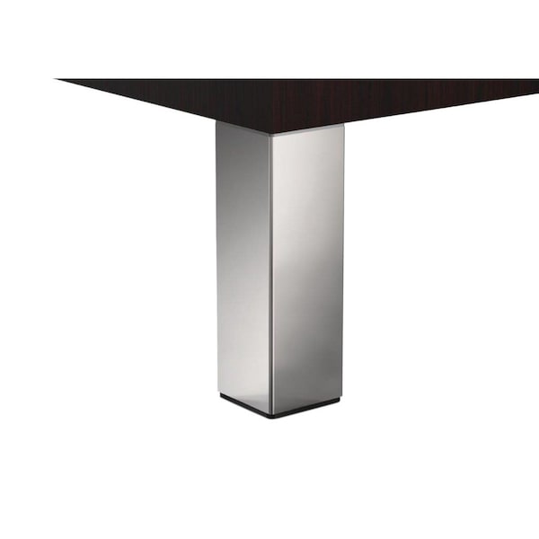 Richelieu Adjustable Furniture Leg, 7 7/8 in (200 mm), Chrome, PK 4 - 555200140