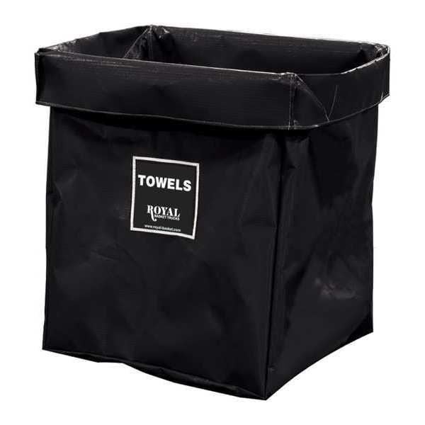 Royal Basket Trucks X-Frame Bag, 8 Bu, BK Vinyl, Towels - R08-KKX-XTN