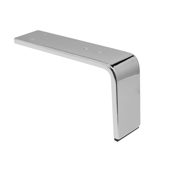 Richelieu Contemporary Furniture Leg, 5 1/8 in (130 mm), Chrome - 64044130140