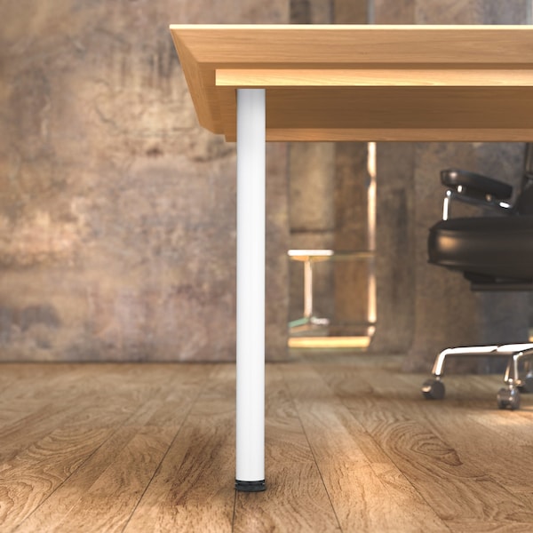 Richelieu Adjustable Table Leg, 34 1/4 in (870 mm), White - 61587030