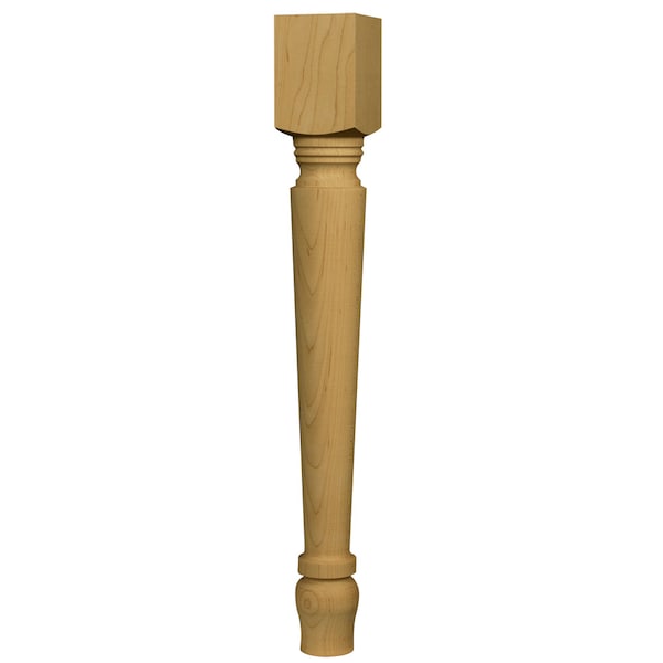 Osborne Wood Products 17 x 2 1/4 Stratford Dining Chair Leg in Hard Maple - 6202HM