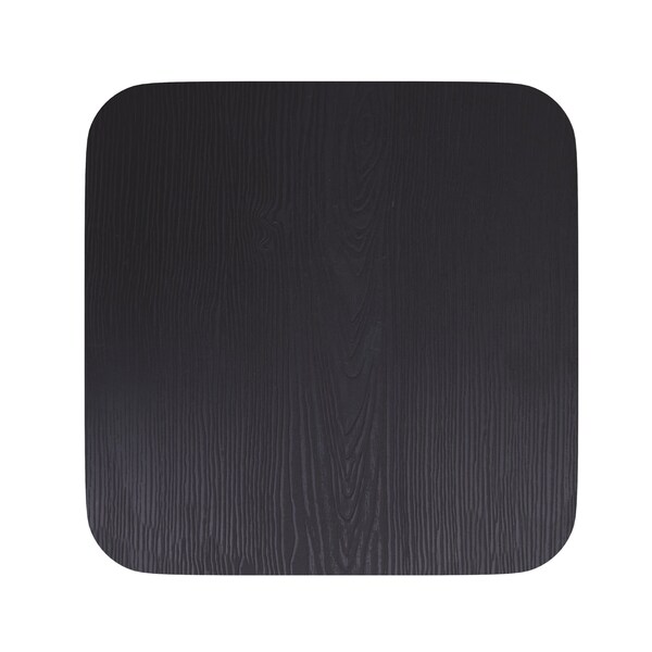 Flash Furniture 4PK Black Poly Resin Seats for Stools & Chairs, 4PK - 4-JJ-SEA-PL02-BK-GG