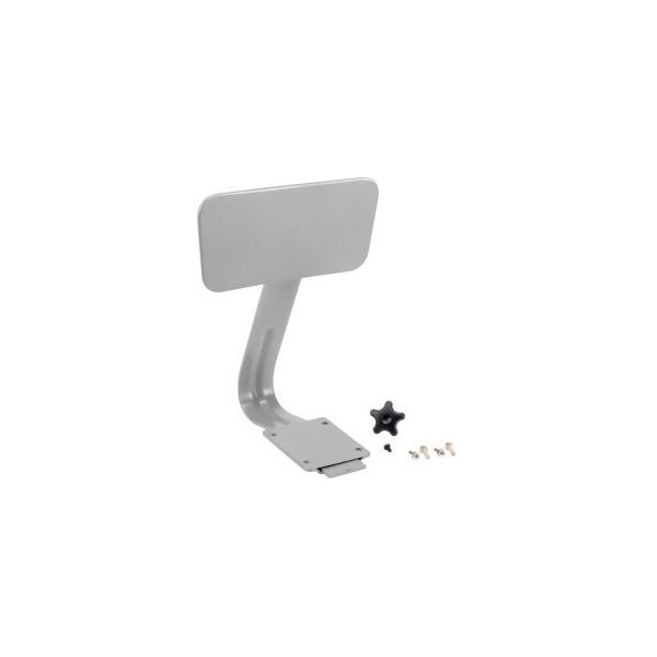 National Public Seating Steel Backrest for Interion Shop Stools - Gray - INT-6200-B