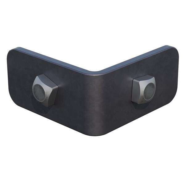 Designs Of Distinction 2" Apex Strap with Pyramid Screws, Gun Metal Grey - 01STR200GR1