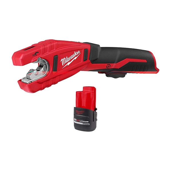 Milwaukee Tool M12 Copper Tubing Cutter +CP2.5 Battery - 2471-20, 48-11-2425