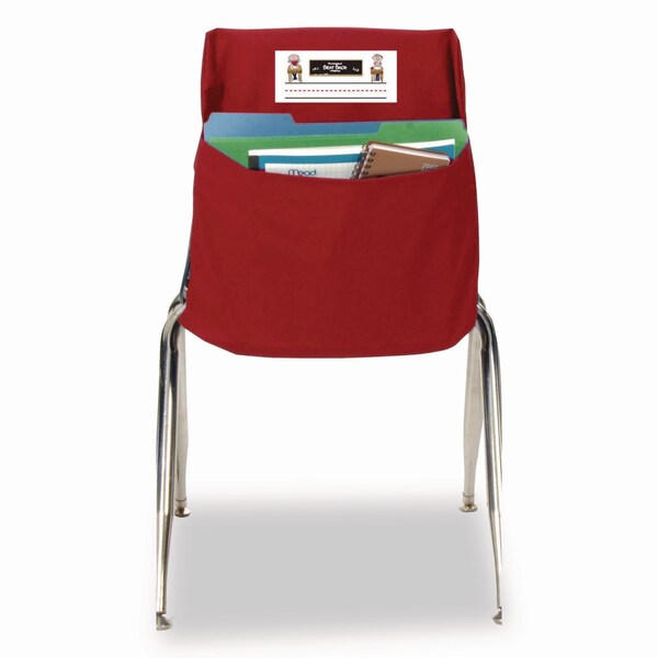 Victor Elastic-Back Seat Sack for Chairs 12in to 17in Wide, 11 x 15.5 x 14, Fabric, Red - 10101