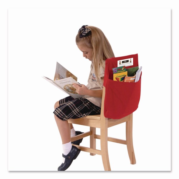 Victor Elastic-Back Seat Sack for Chairs 12in to 17in Wide, 11 x 15.5 x 14, Fabric, Red - 10101