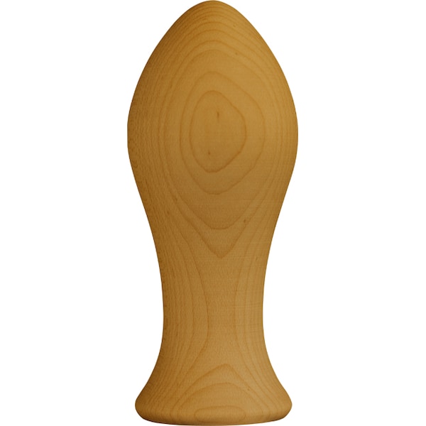 Osborne Wood Products 4 3/8 x 1 3/4 Shaker Finial in Hard Maple - 3005HM