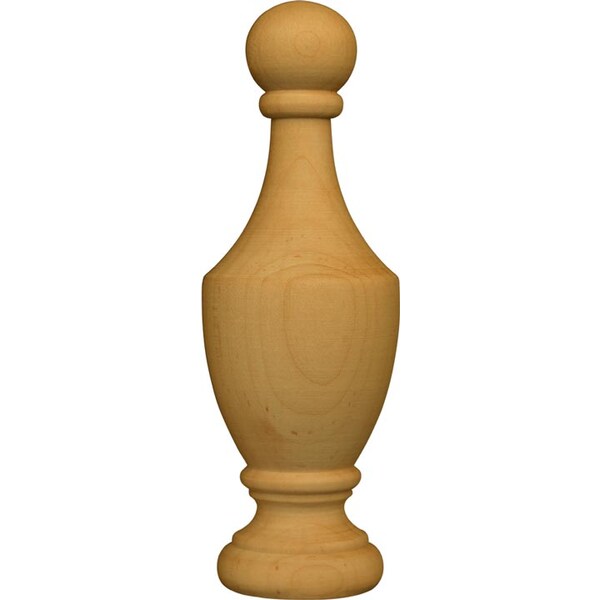 Osborne Wood Products 6 x 2 x 2 Heritage Bedpost Finial in Hard Maple - 3003HM