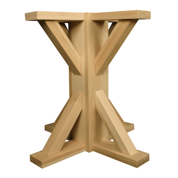 Osborne Wood Products 28 3/4 x 28 Journeyman Pedestal Base in Red Oak - 1186O