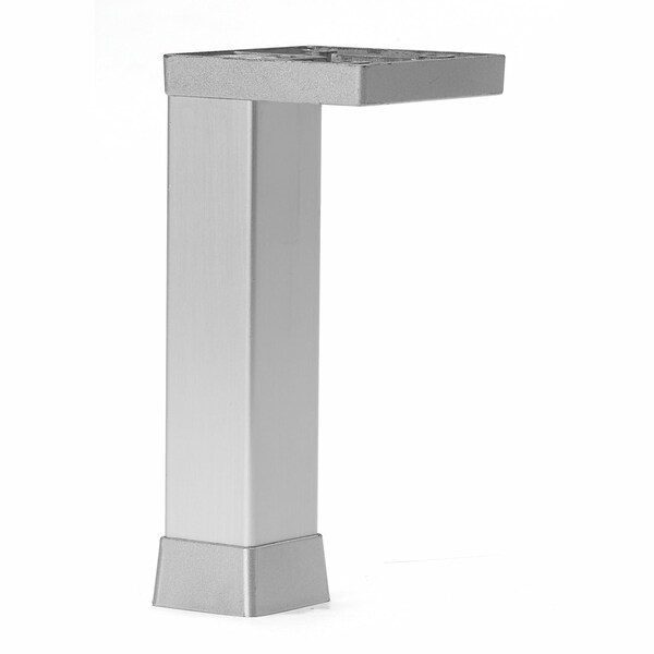 Richelieu Adjustable Furniture Leg, 7 7/8 in (200 mm), Aluminum - 80420010