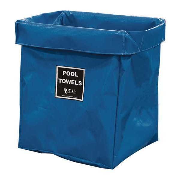Royal Basket Trucks X-Frame Bag, 8 Bu, BL Vinyl, Pool Twl - R08-BBX-XPN