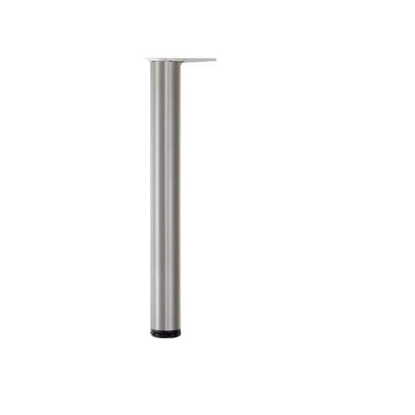 Richelieu Adjustable Table Leg, 40 1/8 in (1010 mm), Satin Chrome - 620120145