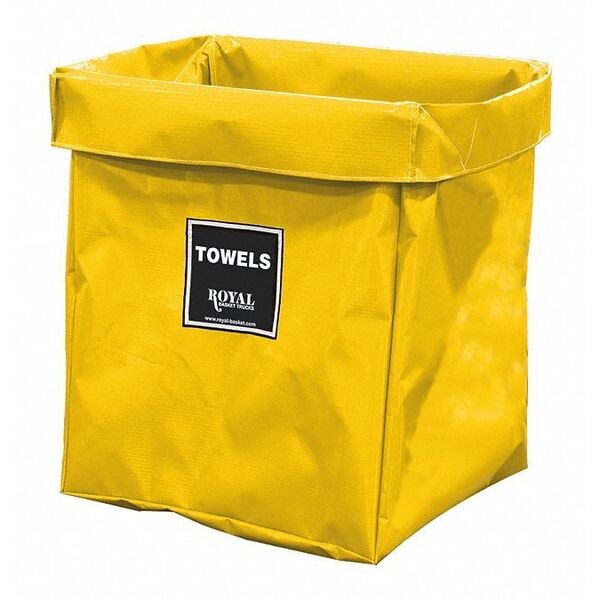 Royal Basket Trucks X-Frame Bag, 8 Bu, YL Vinyl, Towels - R08-YYX-XTN