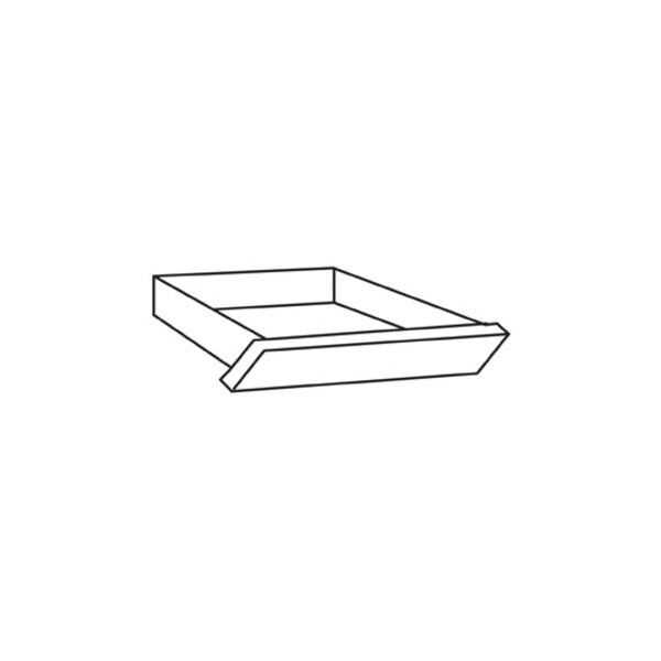 Hon Center Drawer, f/Single Ped., 22"x15-3/8"x2-1/2", Mahogany - HON1522N
