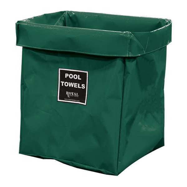 Royal Basket Trucks X-Frame Bag, 8 Bu, GN Vinyl, Pool Twl - R08-EEX-XPN