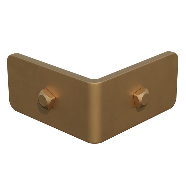 Designs Of Distinction 3" Apex Strap with Pyramid Screws, Gold - 01STR300GL1