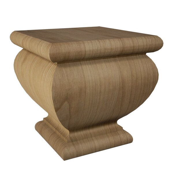 Designs Of Distinction 4" Square Lille Bun Foot - Cherry - 01750460CH1