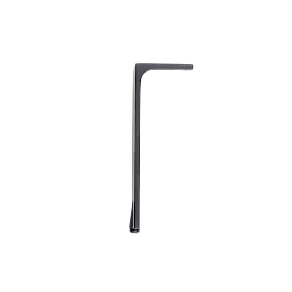 Richelieu Design Furniture Leg, 7 7/8 in (200 mm), Dark Brown, Adjustable - 203200060