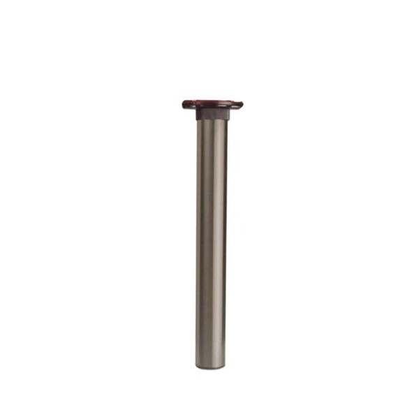 Richelieu Isola Adjustable Table Leg with High Adjustment, 27 3/4 in (705 mm), Matte Chrome - 624705174