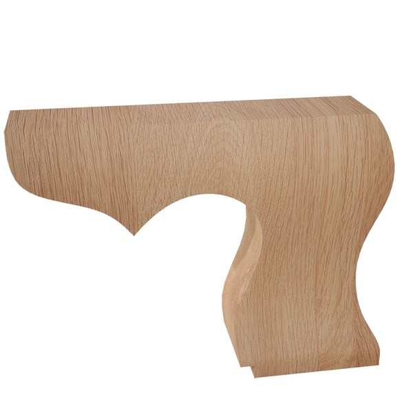 Designs Of Distinction Hampton Plain Right Bun Foot - Red Oak - 01703210AK1