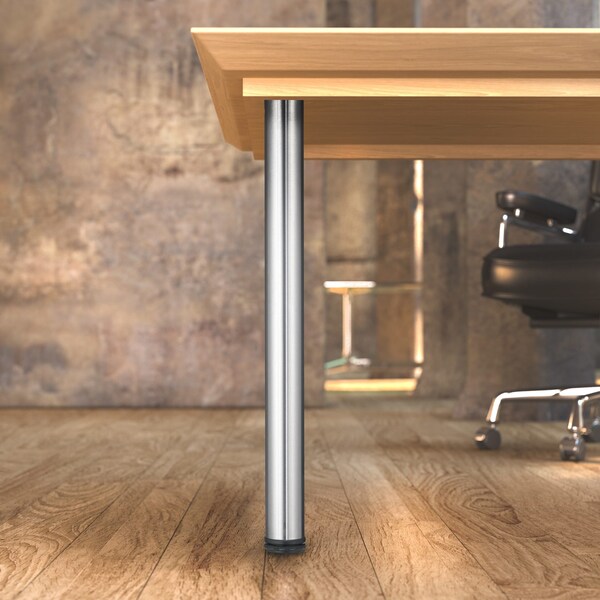 Richelieu Adjustable Table Leg, 27 1/2 in (700 mm), Stainless Steel, PK 4 - 615710170