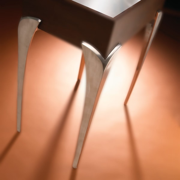 Richelieu Aluminum Table Leg, 27 1/4 in (692 mm), Brushed Aluminum - 5600330