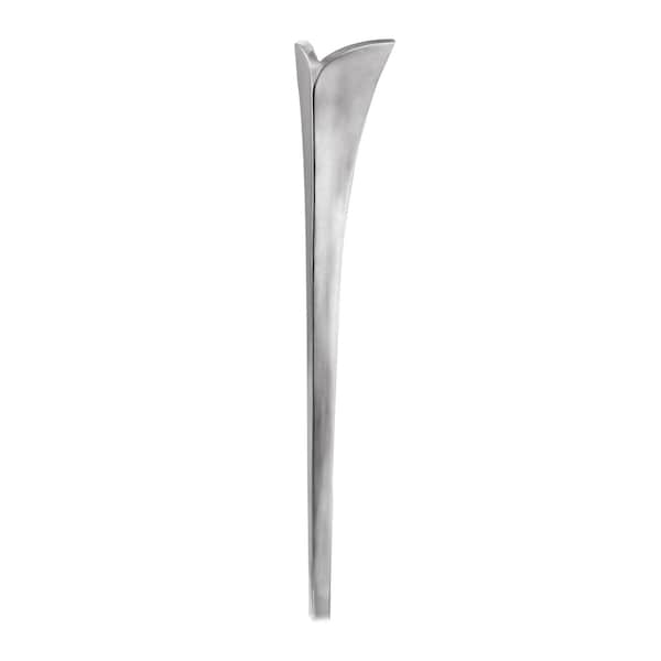 Richelieu Aluminum Table Leg, 27 1/4 in (692 mm), Brushed Aluminum - 5600330