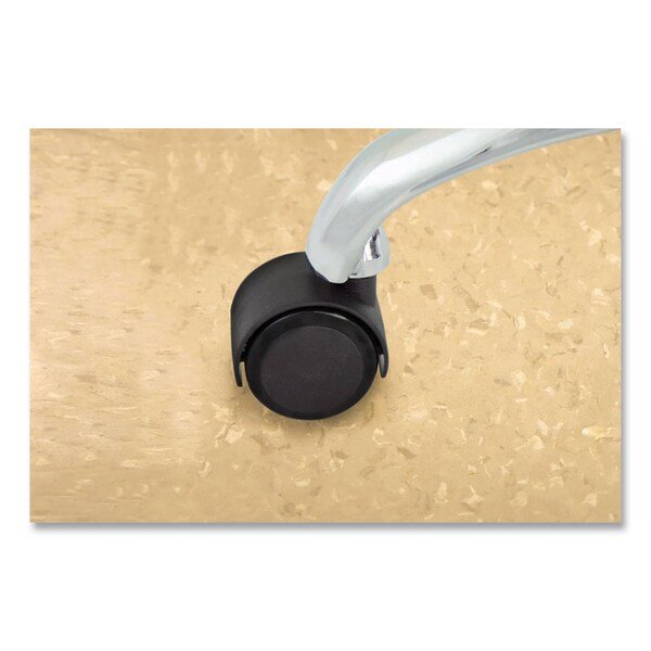 Master Caster Duet Soft-Wheel Casters, 0.44" x 0.88" Grip Ring Type B Stems, 2" Poly Wheels, Matte Black, PK5 - 23624