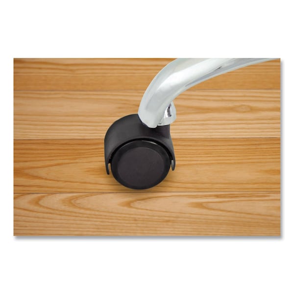 Master Caster Duet Soft-Wheel Casters, 0.44" x 0.88" Grip Ring Type B Stems, 2" Poly Wheels, Matte Black, PK5 - 23624