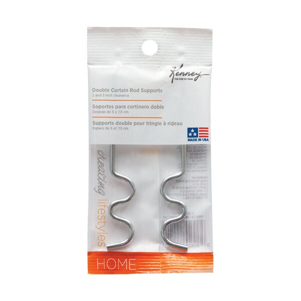 Kenney Mfg Kenney Chrome Silver Curtain Rod Support Hook - KN879/11