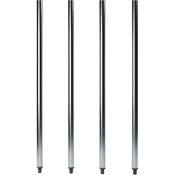 Amgood 42 in. Galvanized Steel Legs for Work Tables, 4PK - AMG GS LEG-42-4PK-Z