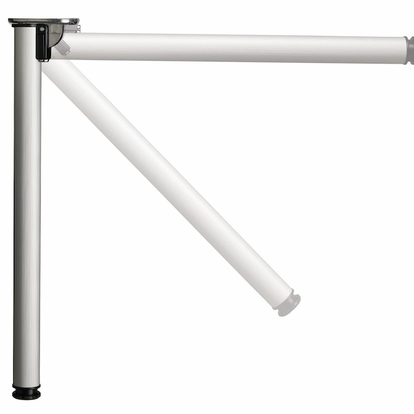 Richelieu Folding Table Leg, 28 in (711 mm), Aluminum, Adjustable - 65671010