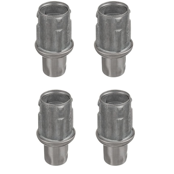 Amgood Stainless Steel Adjustable Bullet Feet for 1-5/8 in. O.D Tubing, 4PK - MBF-4PK-Z
