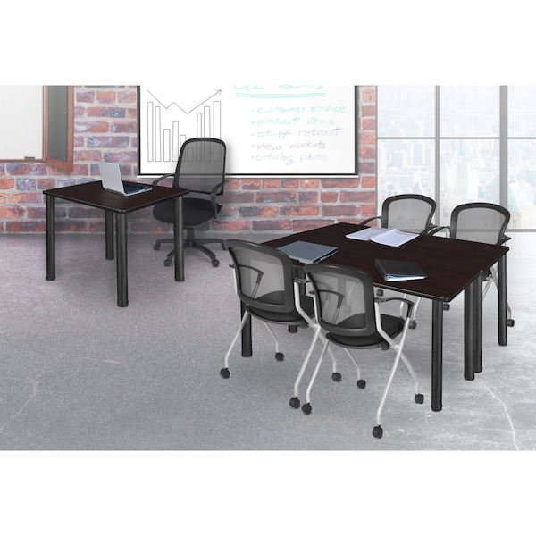 Kee Regency Kee Post Table Legs (Set of 4)- Black - MTBP27BK