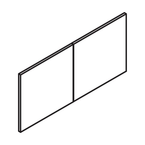 Groupe Lacasse Door, 36inWx16inDx5/8inH, Bourbon Cherry - LASCANEA72P2B