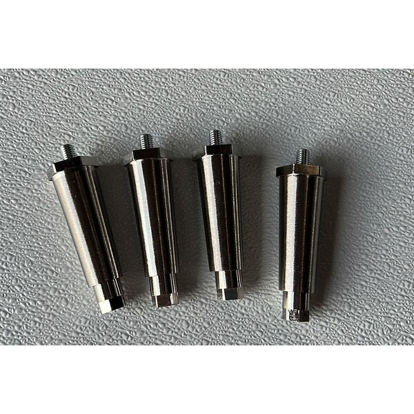 K9 Kennel Store Stainless Steel Quick N Clean Adjustable Replacement Leg Set Of 2 - SSQNCAL