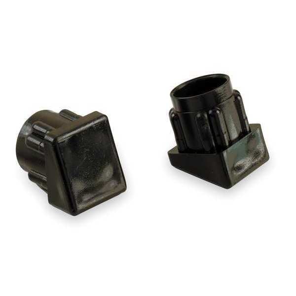 Zoro Select Protective Leg Tips, Slip-On, Round, PK24 - 6J580