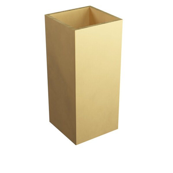 Designs Of Distinction 2" SQ. x 4.5"H Satin Brass Metal Sleeve - 01SLV245SB1