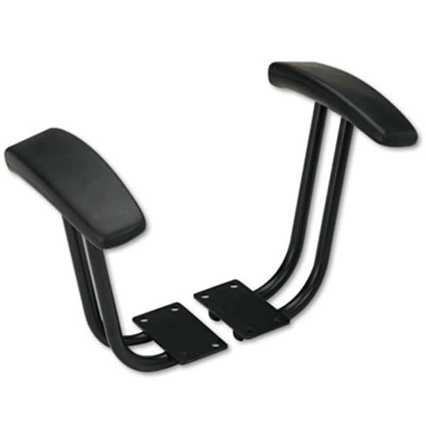 Alera Technologies Alera Fixed T-Arms for Interval and Essentia Series Chairs and Stools- Black - ALEIN49AKB10B