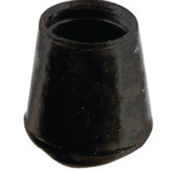 Shepherd Hardware Furniture Leg Tip, Round, Rubber, Black, 1-1/4 in Dia - 9746
