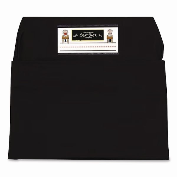 Victor Elastic-Back Seat Sack for Chairs 12in to 17in Wide, 11 x 15.5 x 14, Fabric, Black - 30101