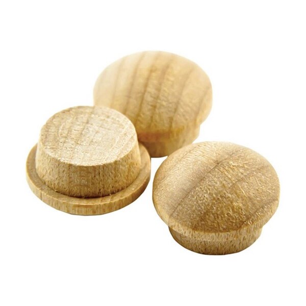 Homestead 3110405 0.37 in. Mushroom Head Oak Button - HO160382