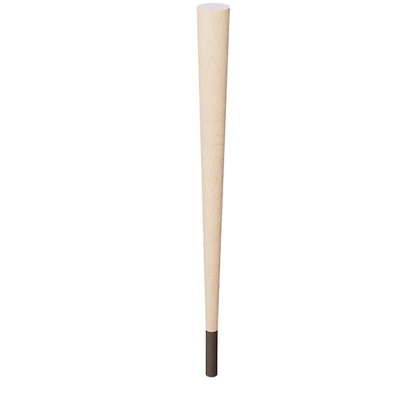 Designs Of Distinction 29" Round Tapered Leg and 4" Warm Bronze Ferrule - Hardwood - 01240029MAWB1