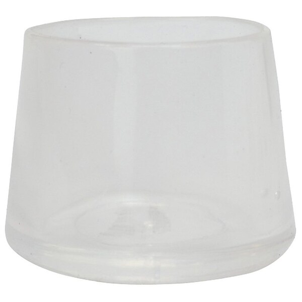 Shepherd Hardware Leg Tip, Round, Plastic, Clear, 7/8 in Dia, 3/4 in H - 6211