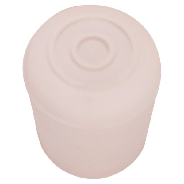 Prosource Furniture Leg Tip, Round, Rubber, White, 1-1/4 in Dia, 1.7 in H - FE-50647-B