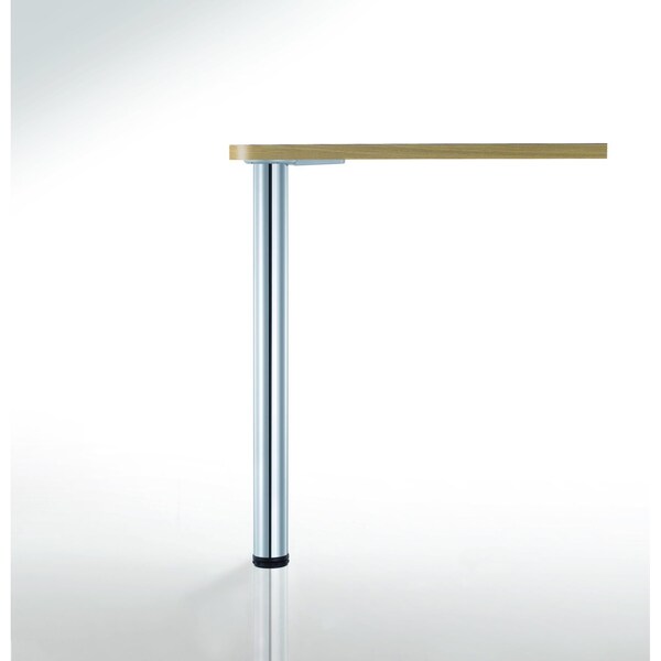 Richelieu Adjustable Bar Table Leg, 43 1/4 in (1100 mm), Chrome - 615110140