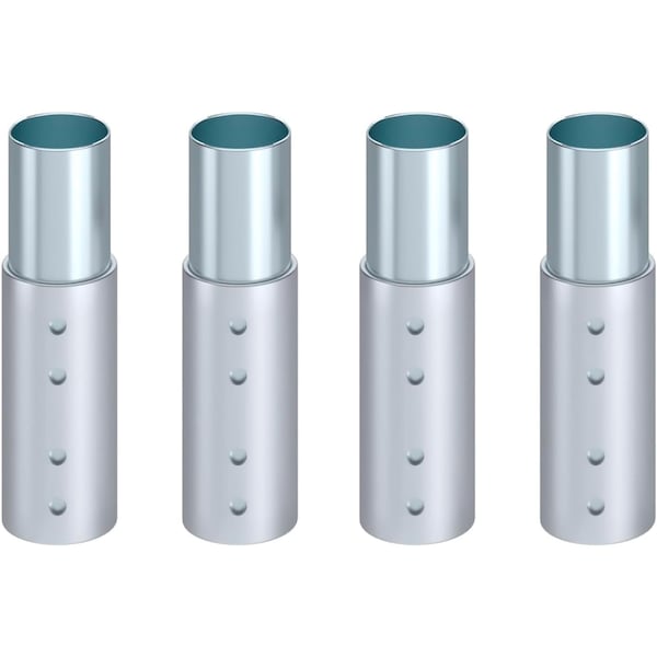 Amgood 6 in. Metal Leg Adjustable Extender, 4PK - GS LEG-6-EXT-4PK-Z