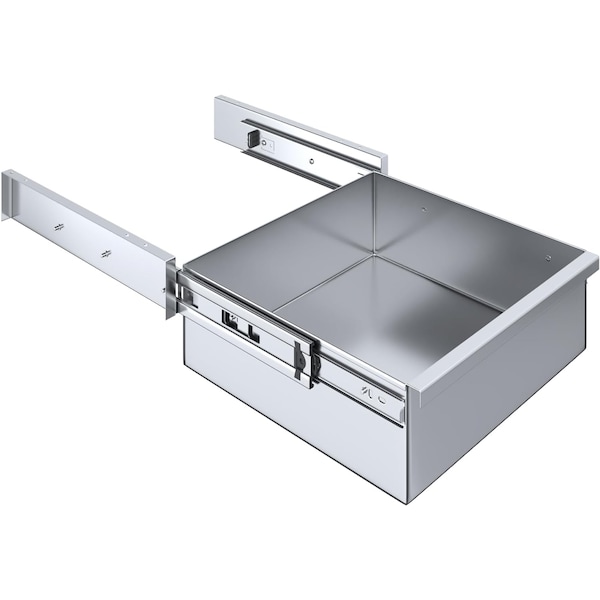 Amgood 15 in x 14 in. x 5 in. Stainless Steel Table Drawer - DRAWER-1514-Z
