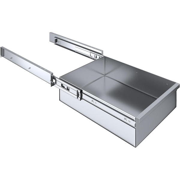 Amgood 15 in. x 20 in. x 5 in. Stainless Steel Table Drawer - DRAWER-1520-Z